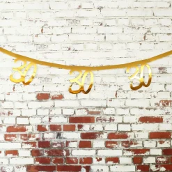 Goldene Girlande zum 30. Geburtstag