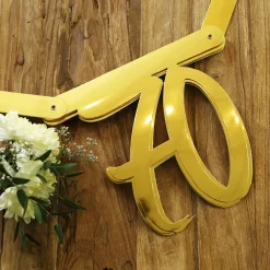 Goldene Girlande zum 70. Geburtstag