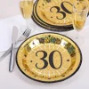 10 Goldene Pappteller zum 30. Geburtstag
