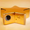 Goldfarbener Keramikstern von Leonardo ‚Frohe Weihnachten‘ personalisiert mit Name als Weihnachtsdeko | 20 cm