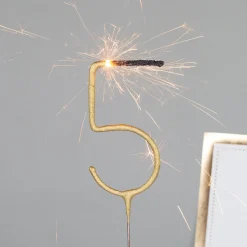 Goldstück riesige Wunderkerze | XL Zahl 0-9