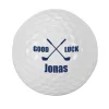 Good Luck - 3 er Set Golfbälle mit Name
