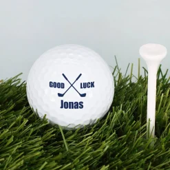 Good Luck - 3 er Set Golfbälle mit Name