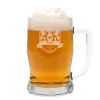 Gravierter Bierkrug mit Motiv, Wunschnamen und Geburtsjahr