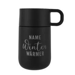 Gravierter WMF Thermobecher in zwei Farben - Winter Wärmer - mit Name