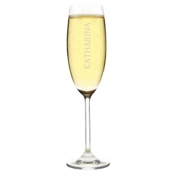 graviertes Sektglas mit Namen