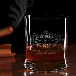 graviertes Whiskyglas Limited mit Name und Geburtsjahr