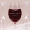 2 gravierte Weingläser mit Herz und Rosen zur Hochzeit