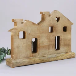 Große Holzskulptur - Home - als Hochzeitsgeschenk mit Gravur