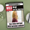 Große Klappkarte Wild Zeitung zum Geburtstag mit Foto, Name und Datum der Feier