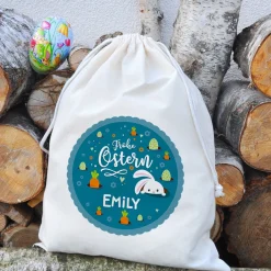 Großer Geschenksack zu Ostern mit Ihrem Namen bedruckt, 40 x 50cm