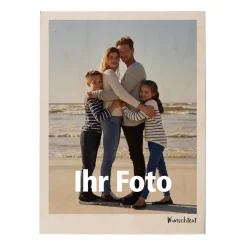 Großes Holzbild mit Lieblingsfoto und Wunschtext