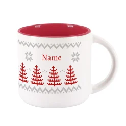 Große Tasse mit nordischem Motiv und Name