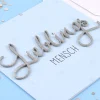 Grußkarte - Lieblingsmensch mit silbernen 3D Schriftzug