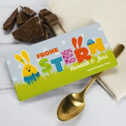 100g Schokolade Frohe Ostern mit Wunschname