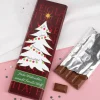 300g Schokolade mit Weihnachtsmotiv und Wunschtext