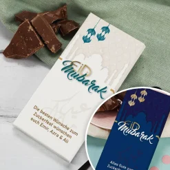 100 g Schokolade zum Zuckerfest mit Wunschtext