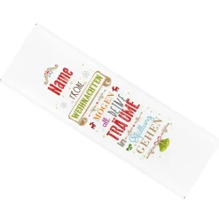 300g Weihnachtsschokolade mit Spruch und Wunschnamen