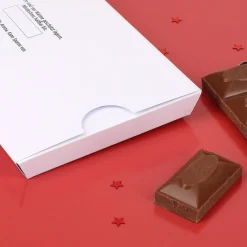 300g Weihnachtsschokolade mit Spruch und Wunschnamen