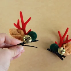 Haarclip Rentier mit oder ohne Glöckchen