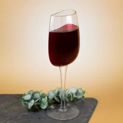 Halbes Weinglas | Scherzartikel für Weinliebhaber