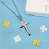 Halskette mit graviertem Kreuz zu Kommunion, Konfirmation, Taufe in Geschenkbox