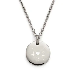 Halskette mit Initialen & Herz - Familienkette - wahlweise in Gold & Silber