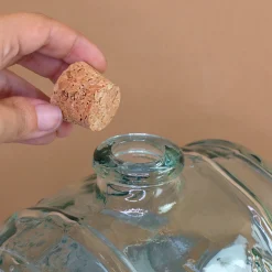 Handgefertigtes Whisky Fass aus recyceltem Glas mit Name & Jahr personalisiert | Geschenk für Männer