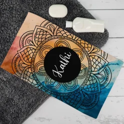 Handtuch mit Mandala-Motiv in verschiedenen Farben und Mustern - perfekt für Ramadan