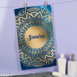 Handtuch mit Mandala-Motiv in verschiedenen Farben und Mustern - perfekt für Ramadan