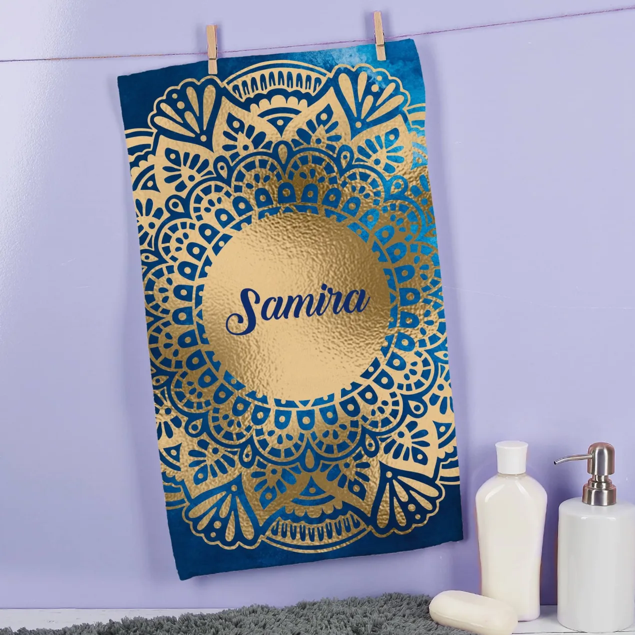 Handtuch mit Mandala-Motiv in verschiedenen Farben und Mustern - perfekt für Ramadan