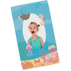 Handtuch mit Unterwasserwelt und Foto in 3 Größen