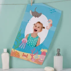 Handtuch mit Unterwasserwelt und Foto in 3 Größen