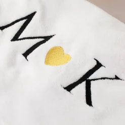 Handtuch Set personalisiert mit Stickerei | Herz & Initialen | Geschenk für Paare und Verliebte