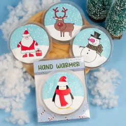 Handwärmer mit Weihnachtsmotiven | Rund