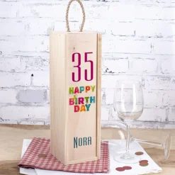 Happy Birthday - Flaschenverpackung zum Geburtstag