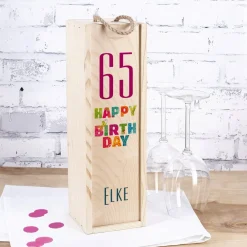 Happy Birthday - Flaschenverpackung zum Geburtstag