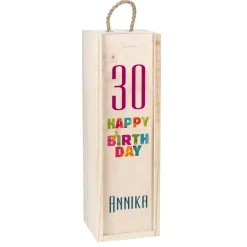 Happy Birthday - Flaschenverpackung zum Geburtstag