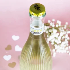 Happy Birthday - Fruchtsecco in zwei Sorten mit Ihrem Wunschnamen zum Geburtstag