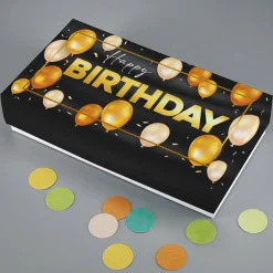 Happy Birthday - Geldgeschenk zum Geburtstag mit Goldprägung