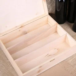Happy Birthday - Geschenkverpackung aus Holz mit Name und Glückwunschtext