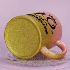 Happy Birthday - Glitzertasse mit Alter, Name & Wunschtext - 3 Farben zur Auswahl