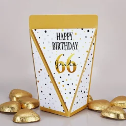 Happy Birthday - kleine Geschenktüte zum Geburtstag - mit Schokolade oder Bonbons oder unbefüllt