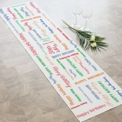 Happy Birthday Tischläufer 150x40cm
