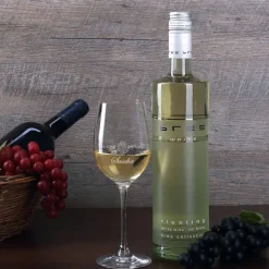 Happy Birthday - Weingeschenkset zum 40. Geburtstag mit graviertem Weinglas und Flasche