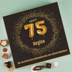 Happy 75 - Lindt Pralinen zum 75. Geburtstag, 155g alkoholfrei