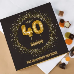 Happy 40 - Lindt Pralinen zum 40. Geburtstag, 155g alkoholfrei