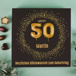 Happy 50 - Lindt Pralinen zum 50. Geburtstag, 155g alkoholfrei