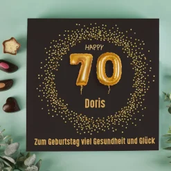 Happy 70 - Lindt Pralinen zum 70. Geburtstag, 155g alkoholfrei