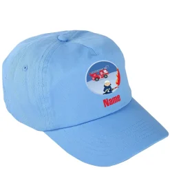 Hellblaues Feuerwehr Basecap für Kinder